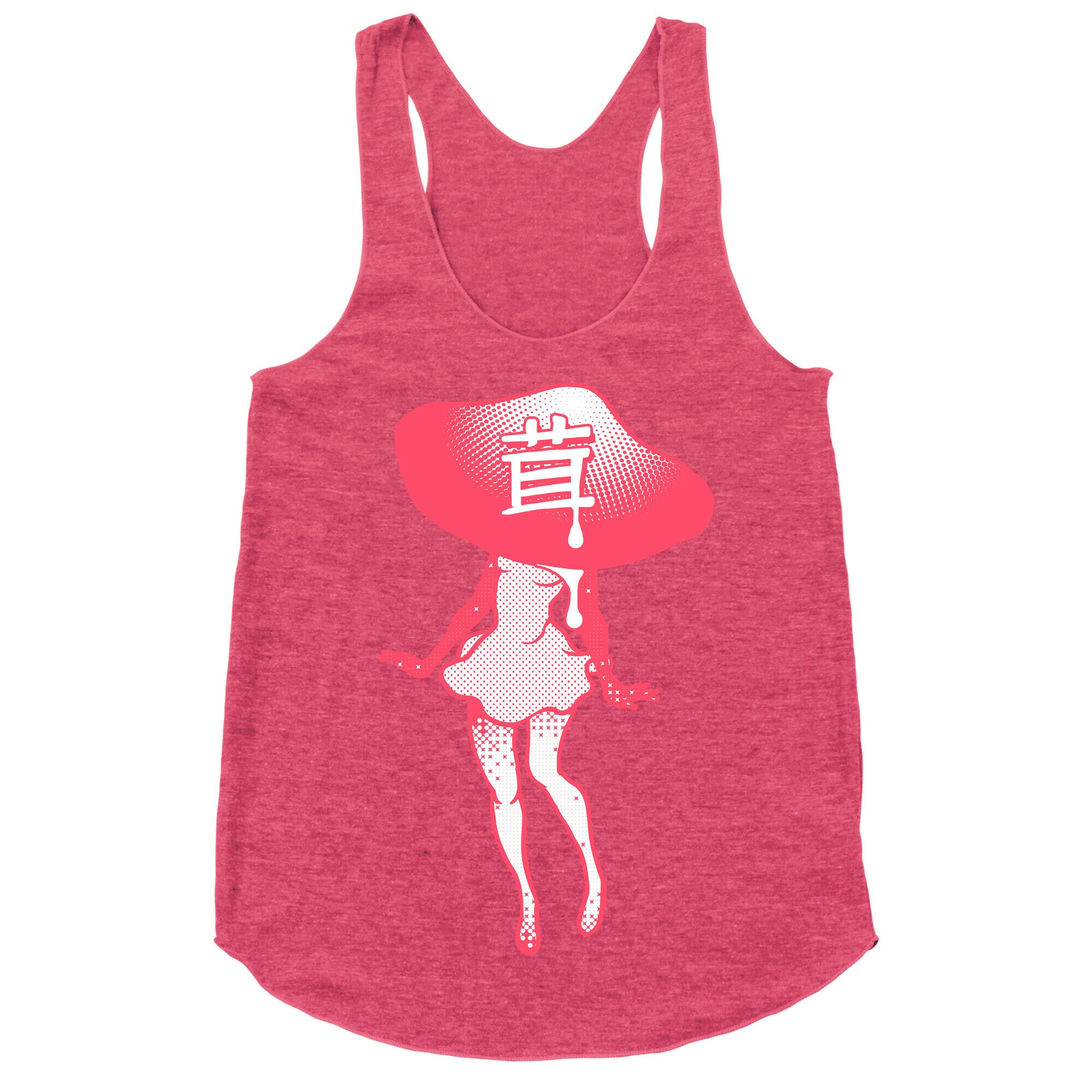 Mushroom Girl Racerback Tank
