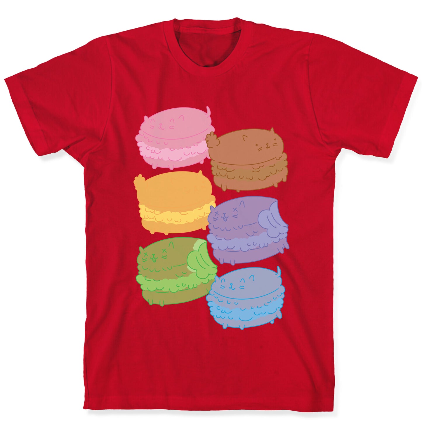 Cat Macarons T-Shirt