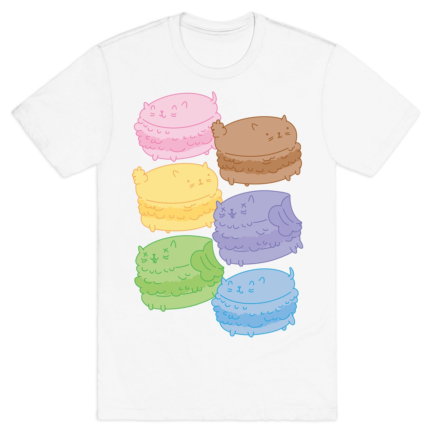 Cat Macarons T-Shirt