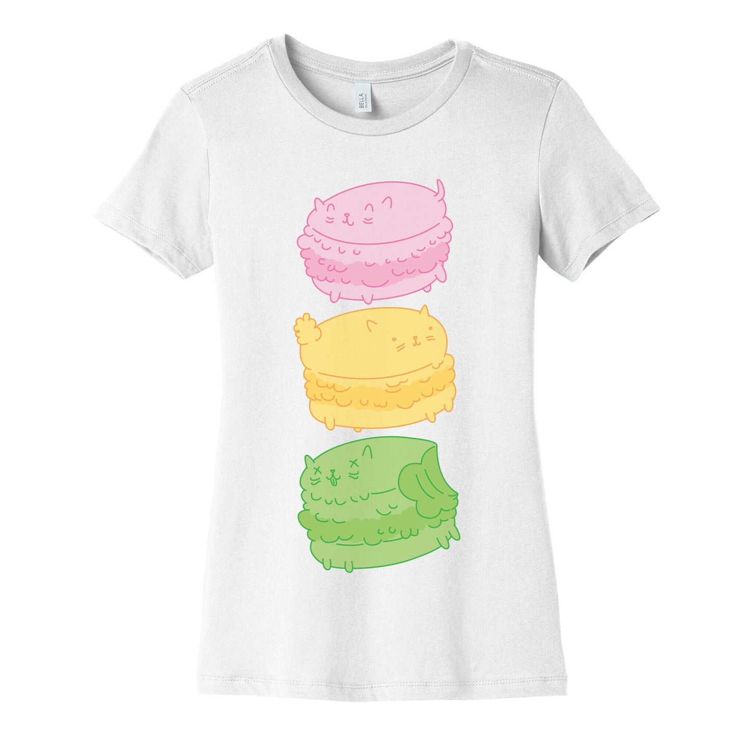 Cat Macarons Women's Cotton Tee