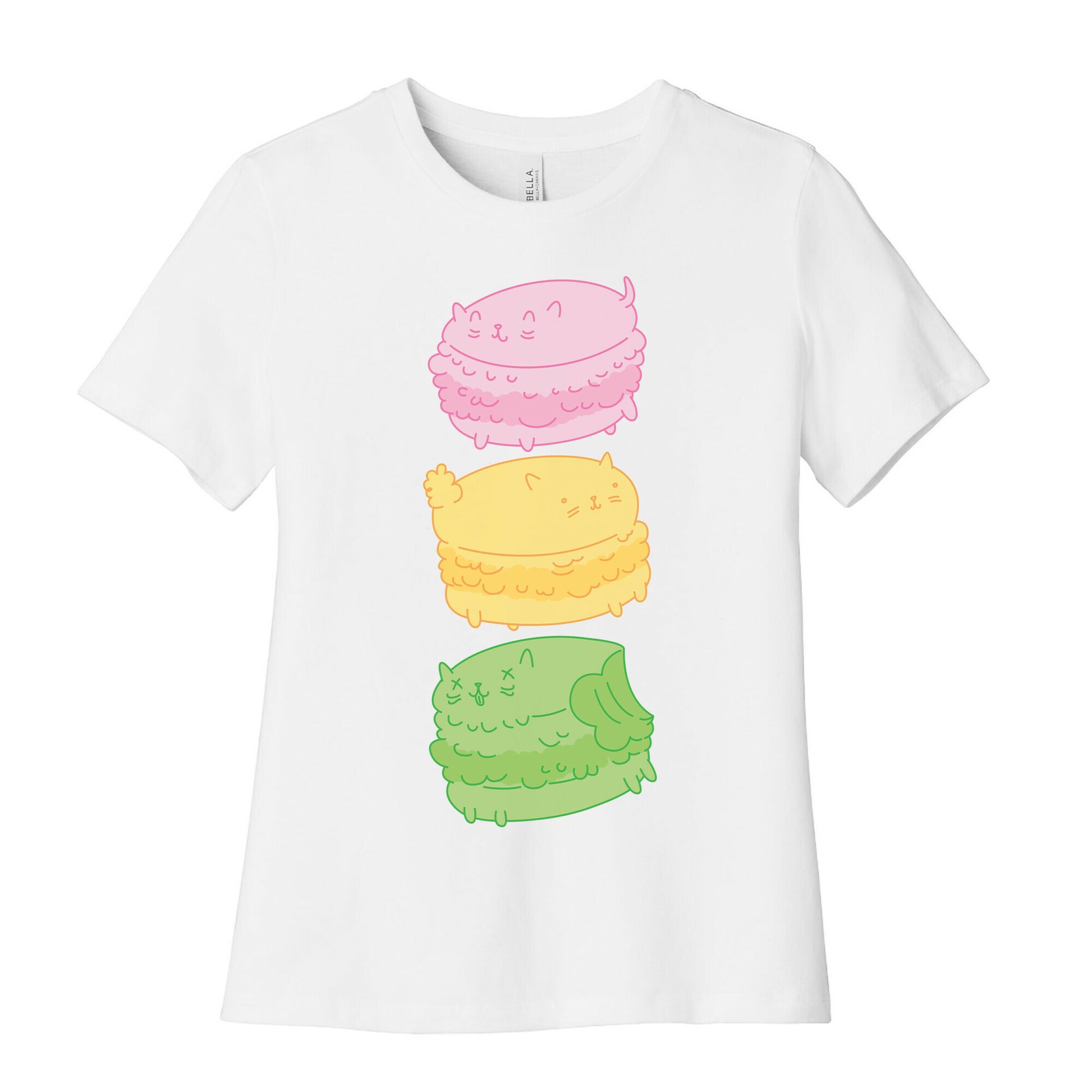 Cat Macarons Women's Cotton Tee