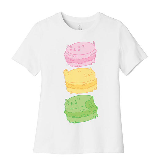 Cat Macarons Women's Cotton Tee
