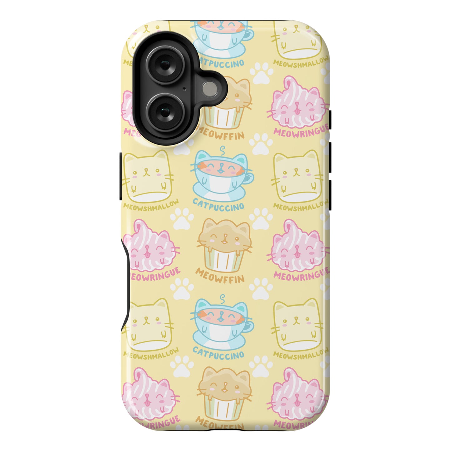 Cute Cat Snacks Pattern Phone Case