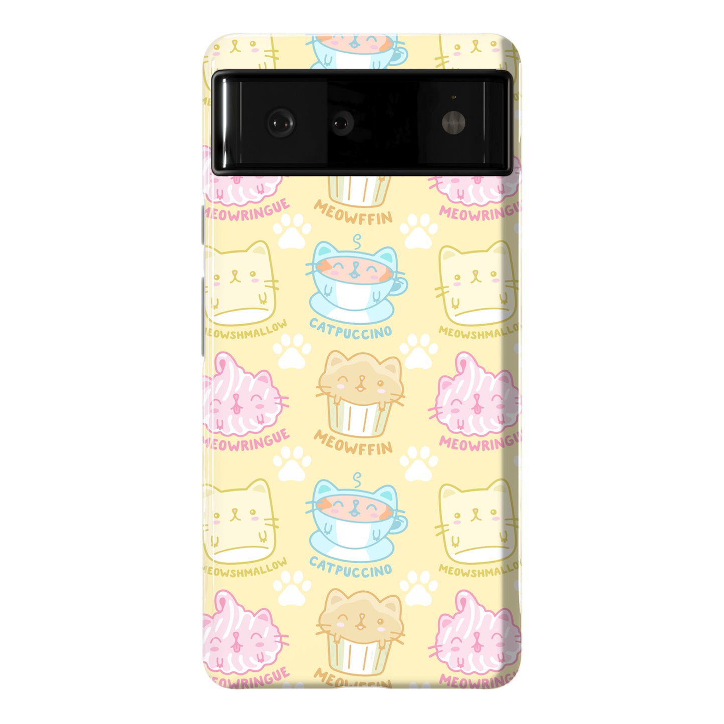 Cute Cat Snacks Pattern Phone Case