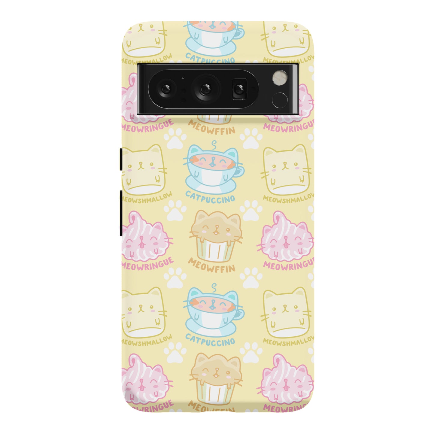 Cute Cat Snacks Pattern Phone Case