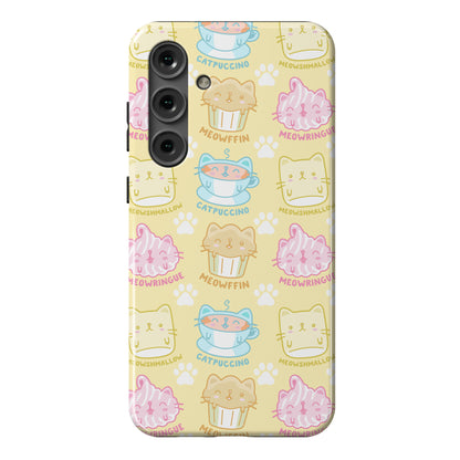 Cute Cat Snacks Pattern Phone Case