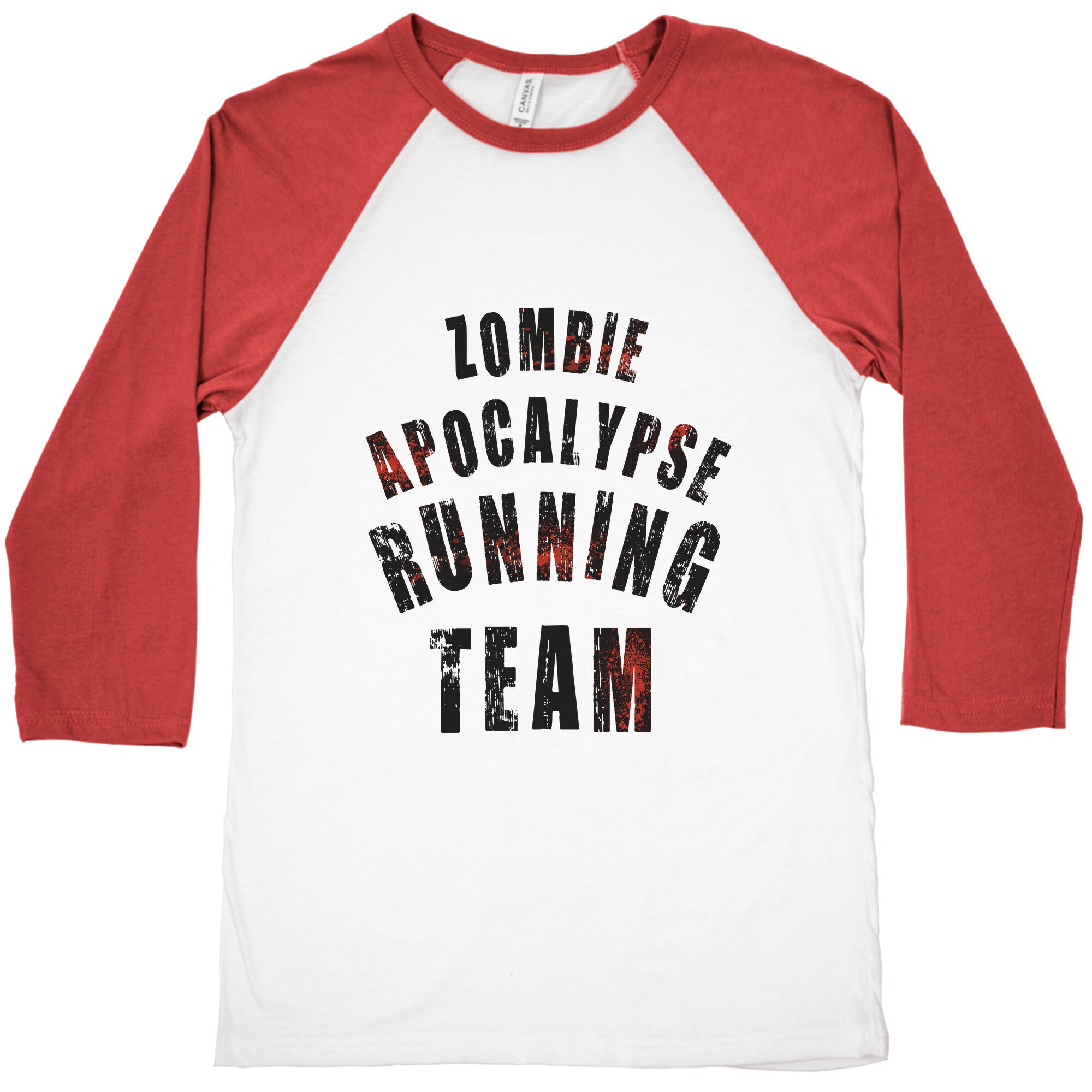 Zombie Apocalypse Running Team Baseball Tee
