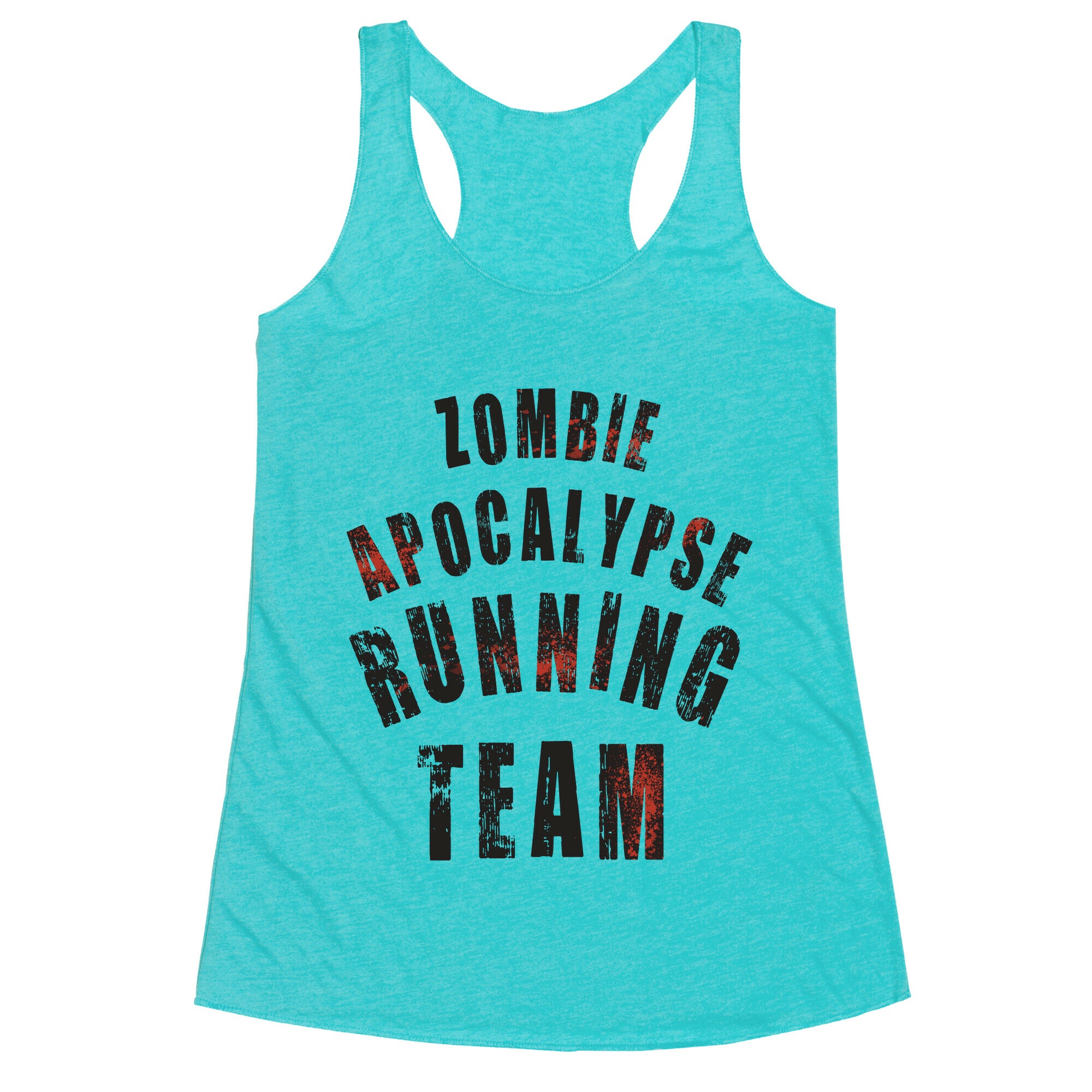 Zombie Apocalypse Running Team Racerback Tank