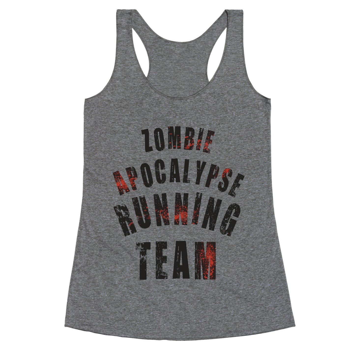 Zombie Apocalypse Running Team Racerback Tank