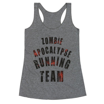 Zombie Apocalypse Running Team Racerback Tank