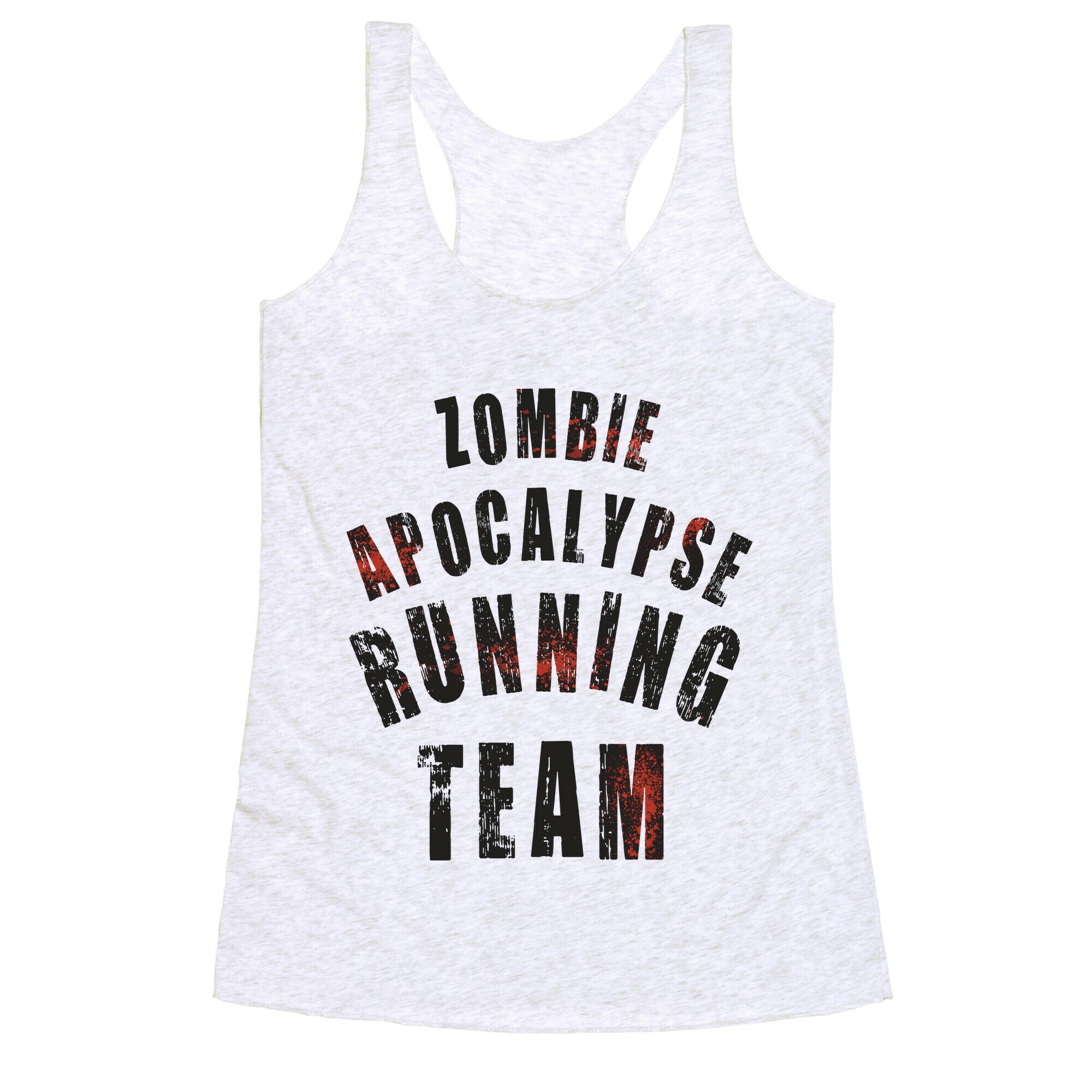 Zombie Apocalypse Running Team Racerback Tank