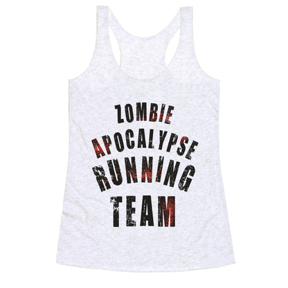 Zombie Apocalypse Running Team Racerback Tank