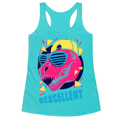 T-Rexcellent 90's Dinosaur Tyrannosaurus Racerback Tank