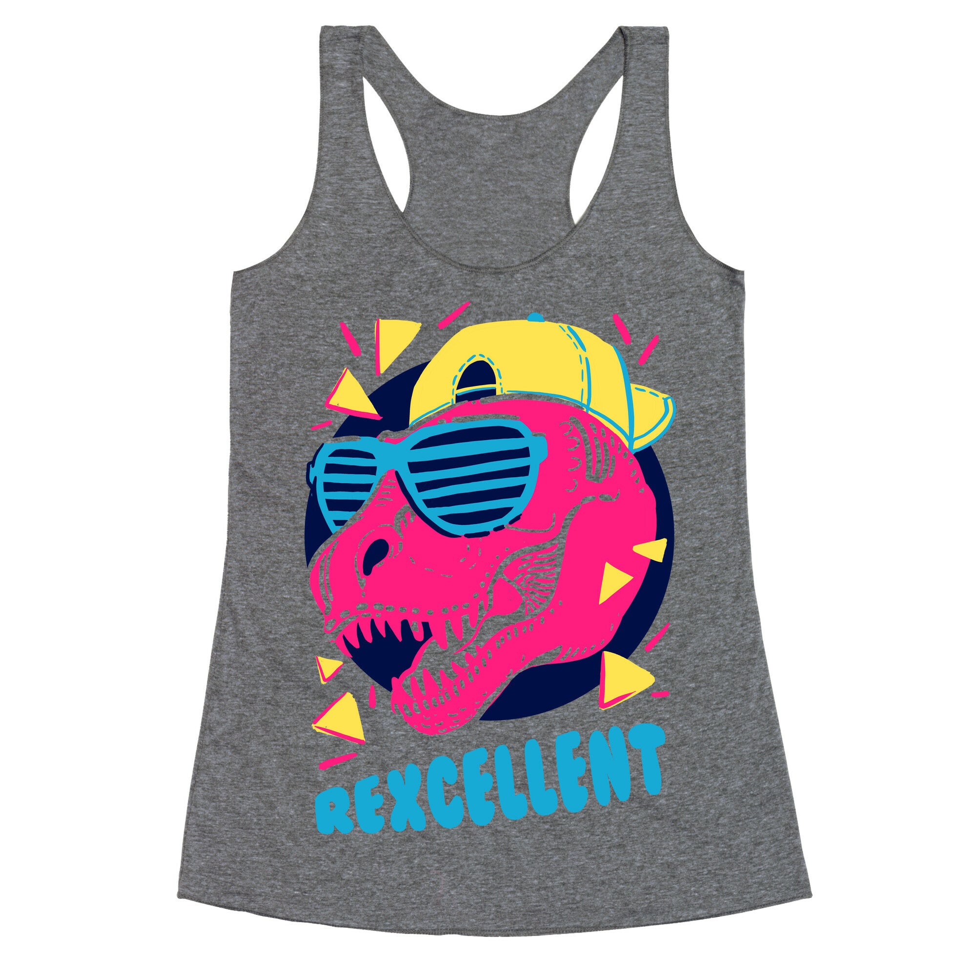 T-Rexcellent 90's Dinosaur Tyrannosaurus Racerback Tank