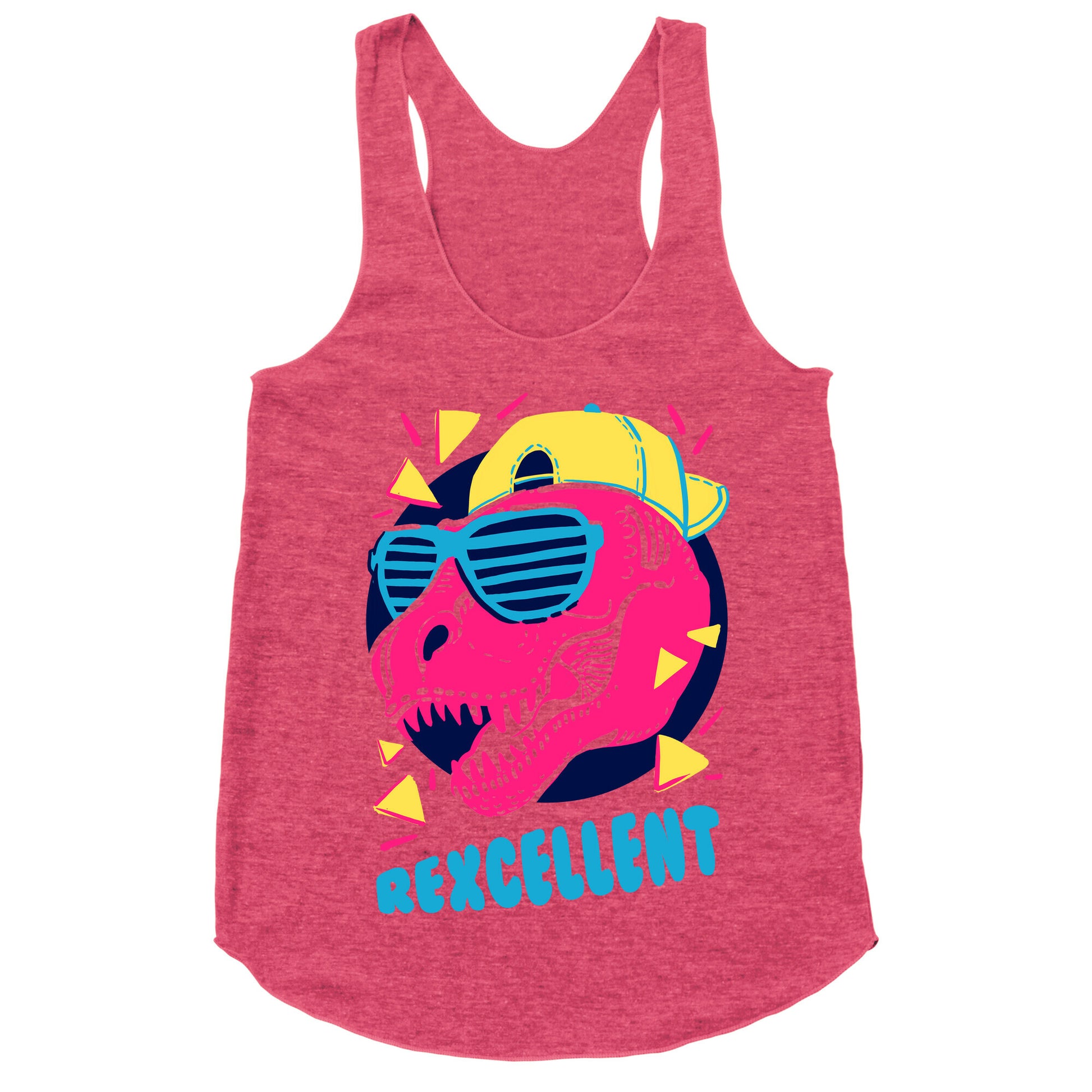 T-Rexcellent 90's Dinosaur Tyrannosaurus Racerback Tank