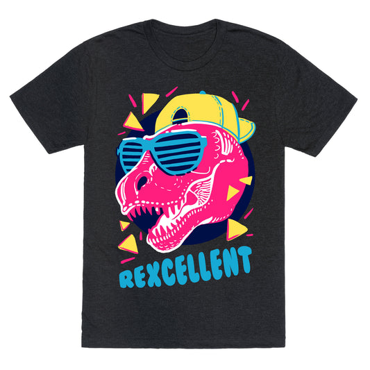 T-Rexcellent 90's Dinosaur Tyrannosaurus Unisex Triblend Tee