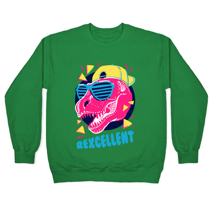 T-Rexcellent 90's Dinosaur Tyrannosaurus Crewneck Sweatshirt