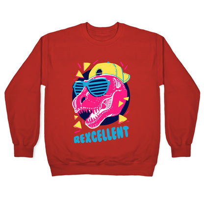 T-Rexcellent 90's Dinosaur Tyrannosaurus Crewneck Sweatshirt