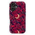Occult Werewolf Moon Pattern Phone Case