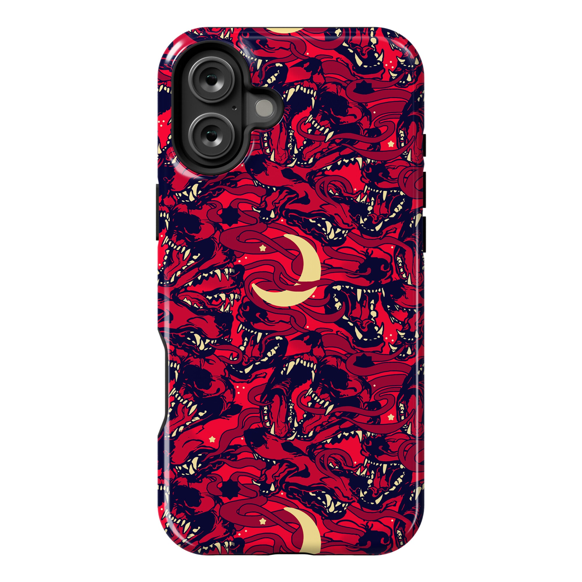 Occult Werewolf Moon Pattern Phone Case
