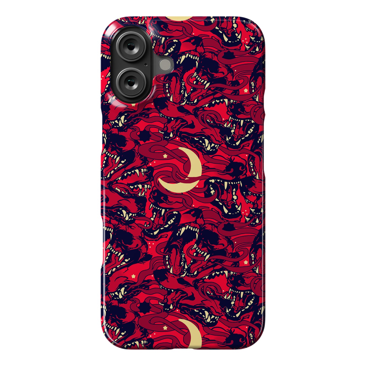 Occult Werewolf Moon Pattern Phone Case