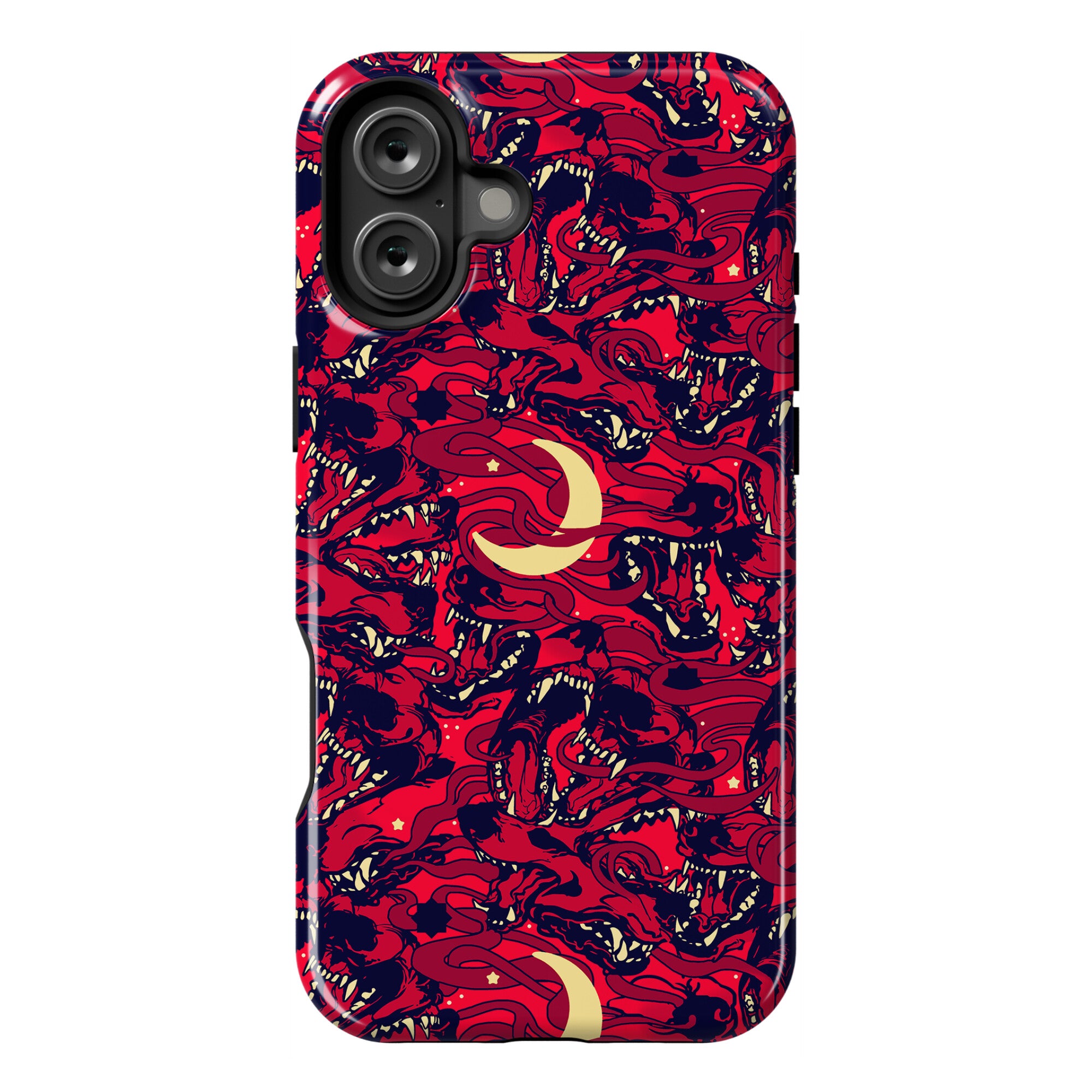 Occult Werewolf Moon Pattern Phone Case