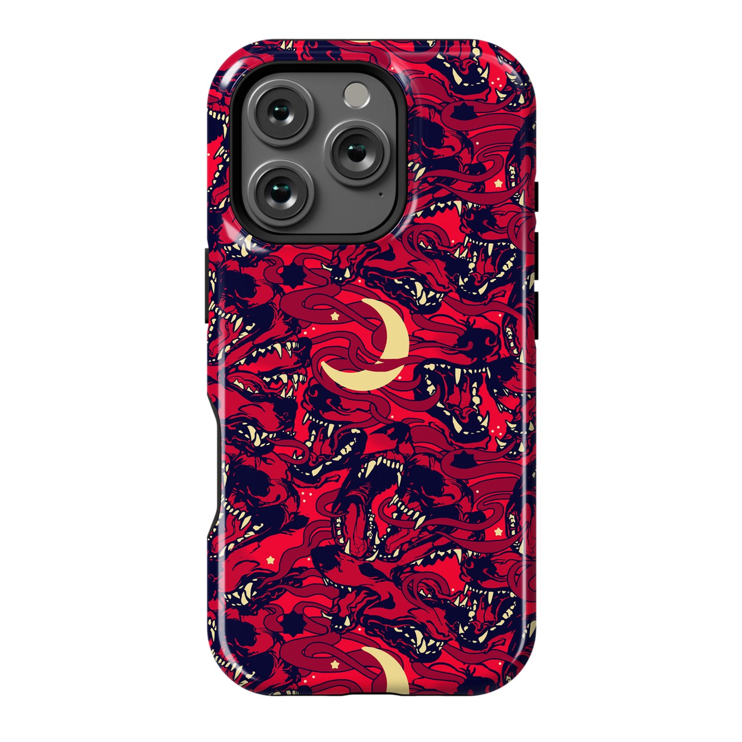 Occult Werewolf Moon Pattern Phone Case