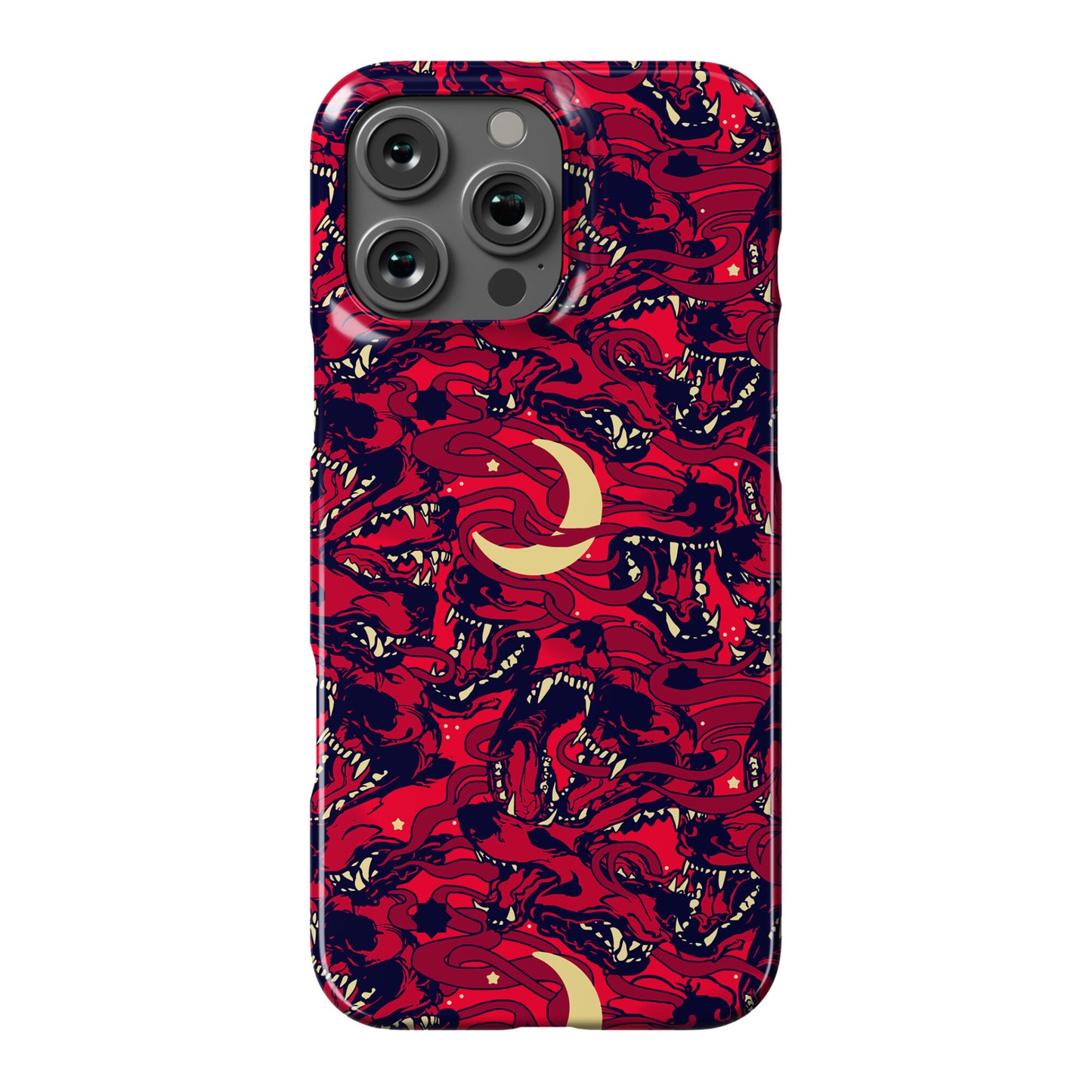 Occult Werewolf Moon Pattern Phone Case