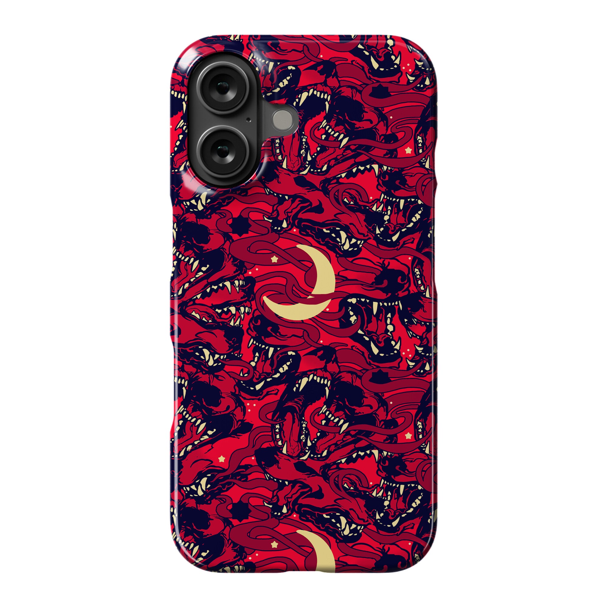 Occult Werewolf Moon Pattern Phone Case