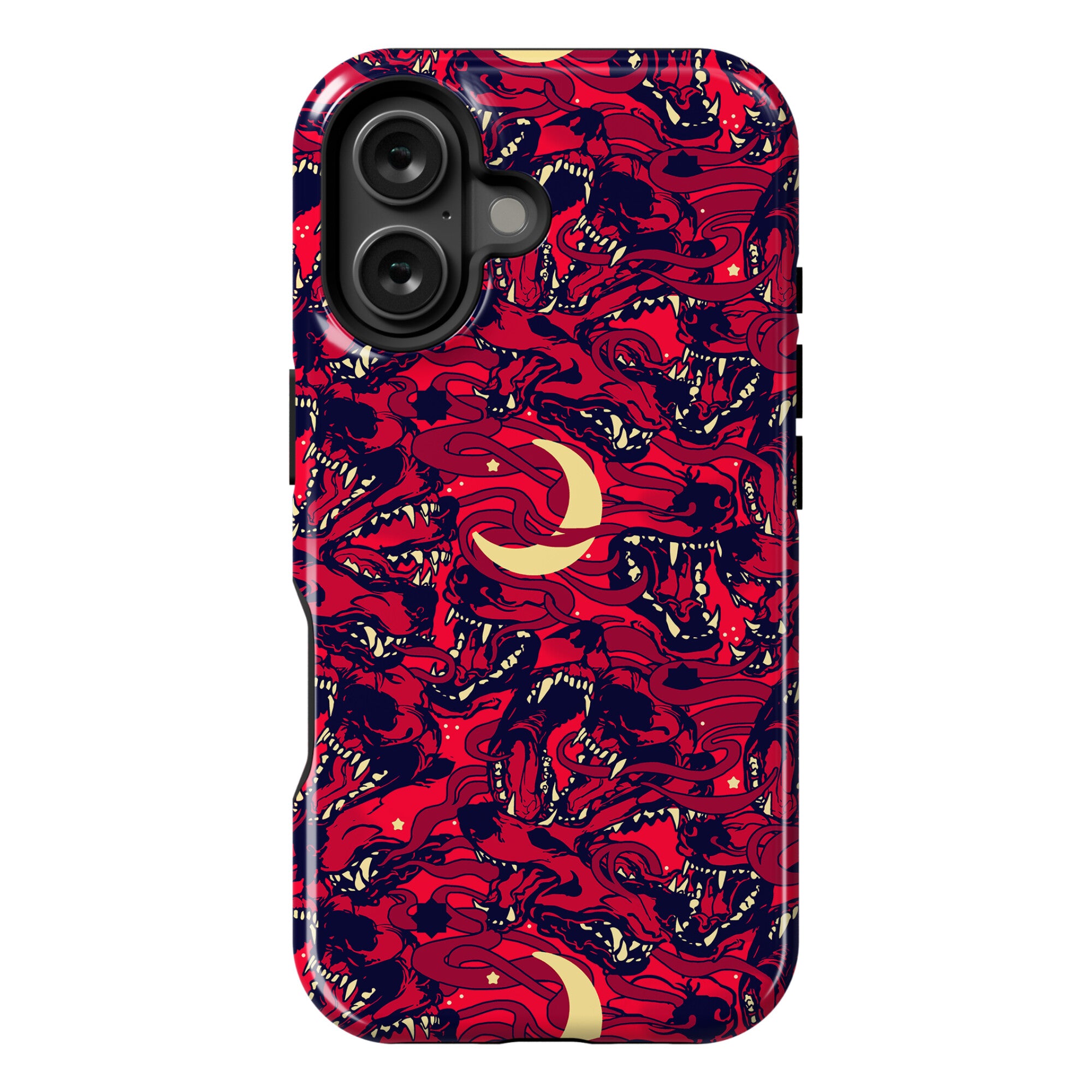 Occult Werewolf Moon Pattern Phone Case