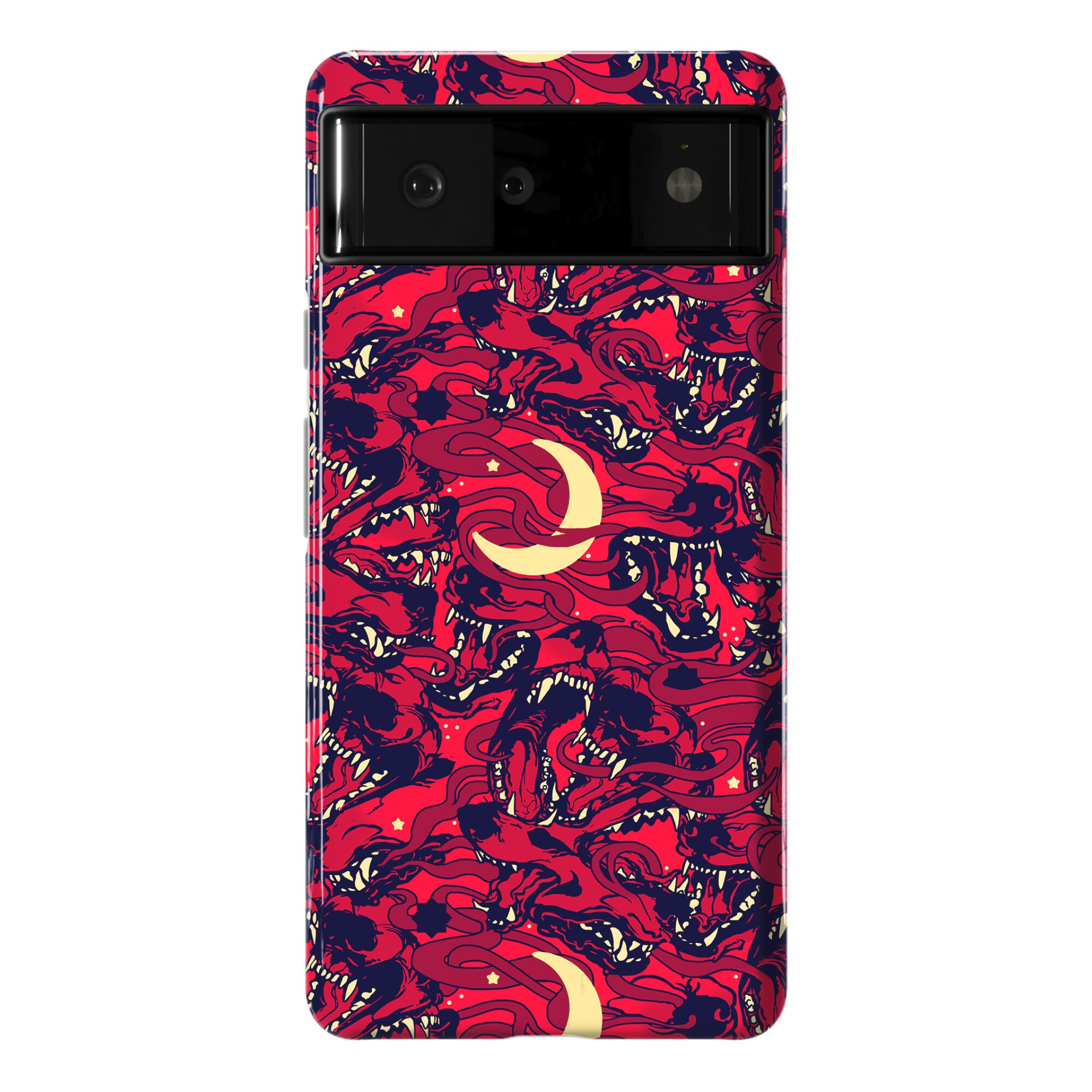 Occult Werewolf Moon Pattern Phone Case