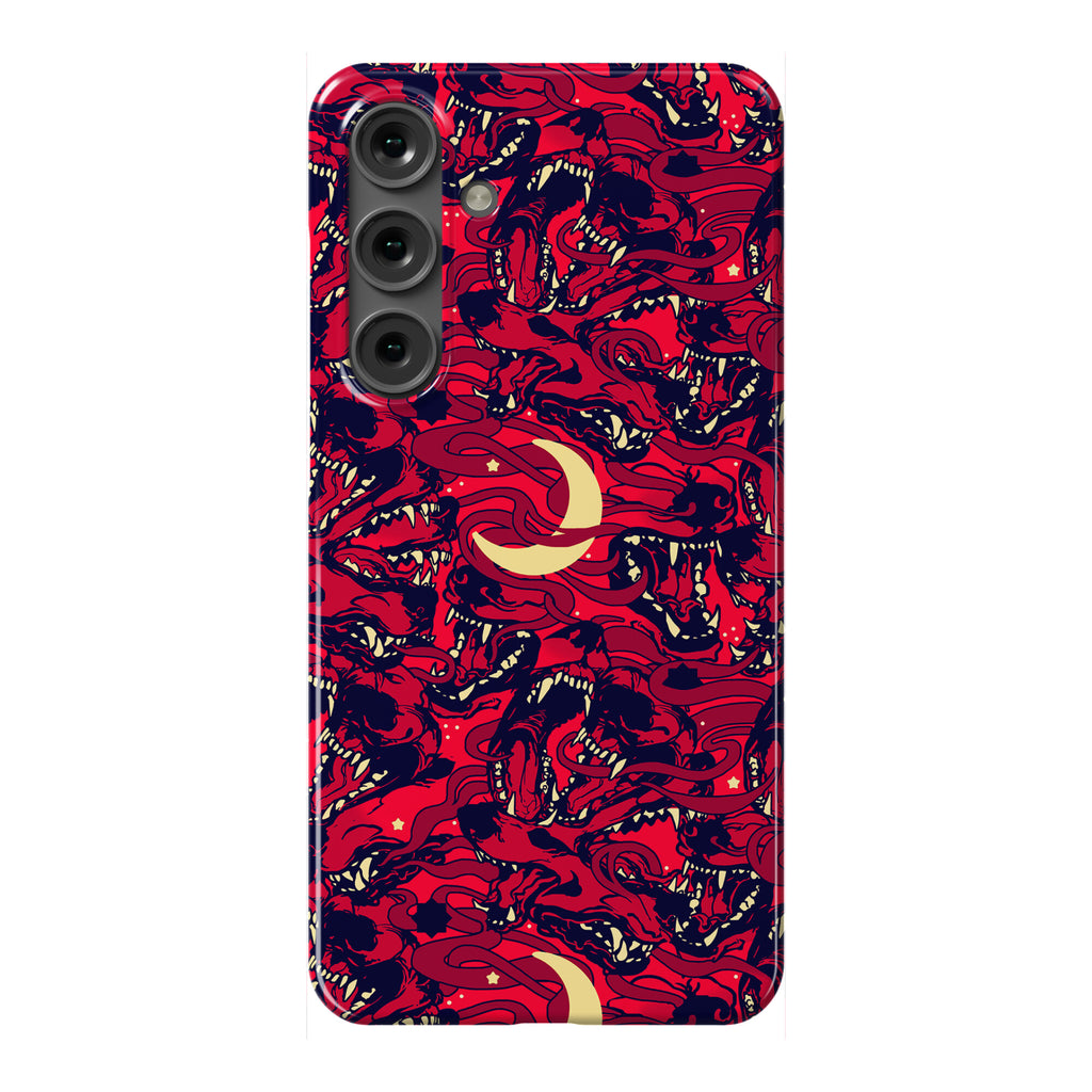 Occult Werewolf Moon Pattern Phone Case