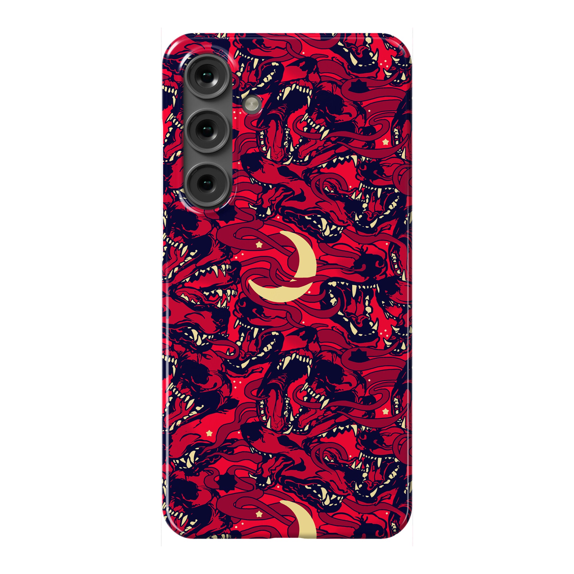 Occult Werewolf Moon Pattern Phone Case