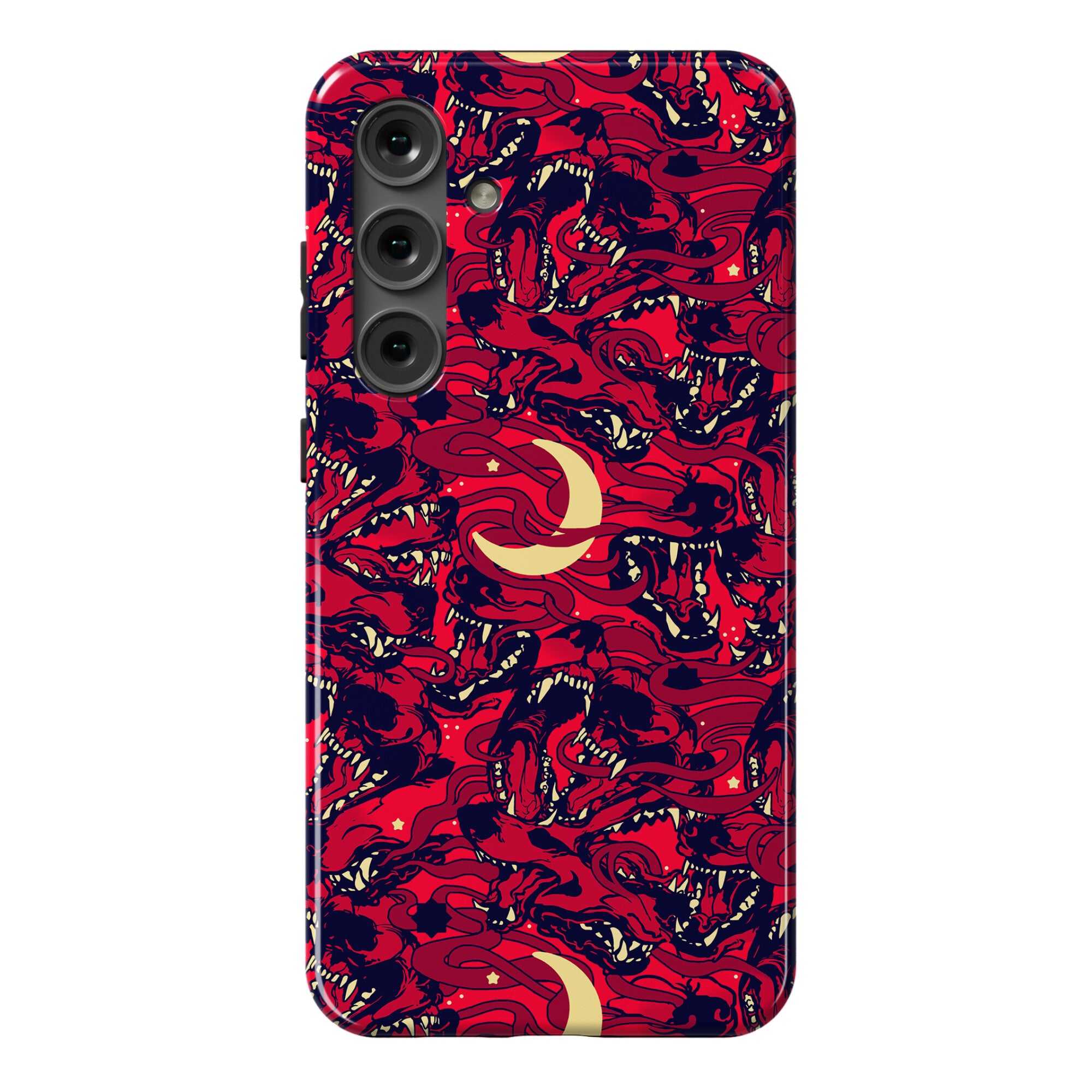 Occult Werewolf Moon Pattern Phone Case