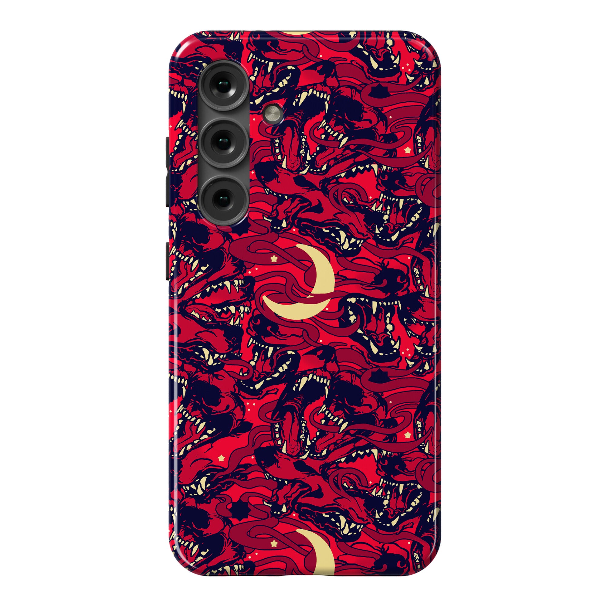 Occult Werewolf Moon Pattern Phone Case