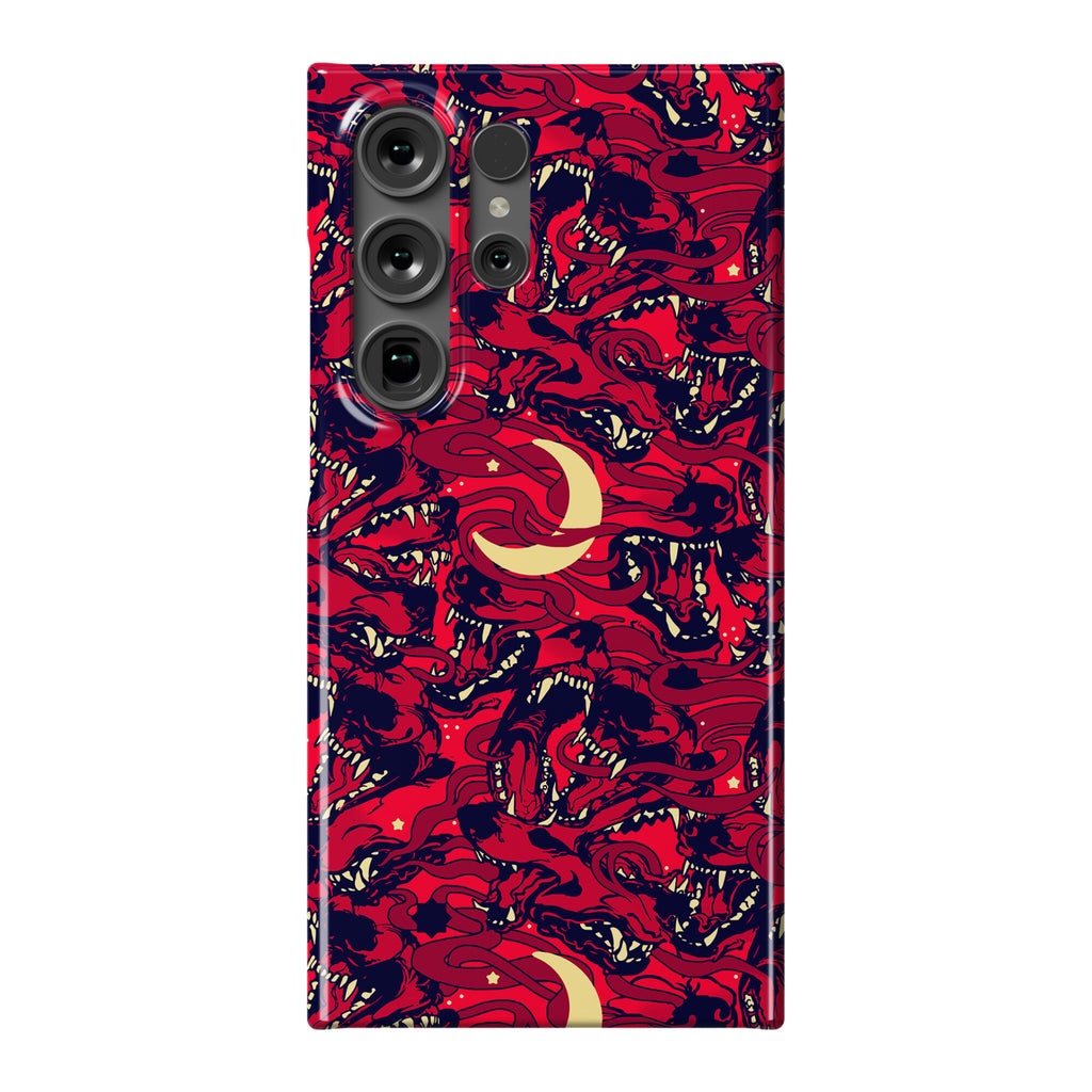 Occult Werewolf Moon Pattern Phone Case