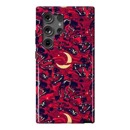 Occult Werewolf Moon Pattern Phone Case