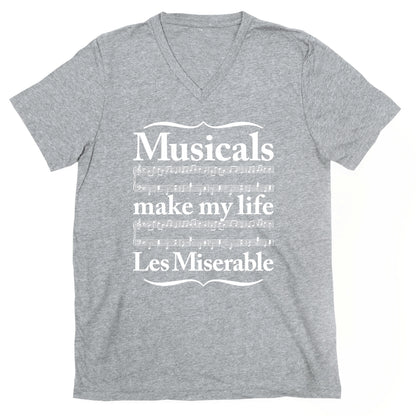 Musicals Make My Life Les Miserable V-Neck