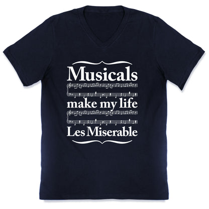 Musicals Make My Life Les Miserable V-Neck