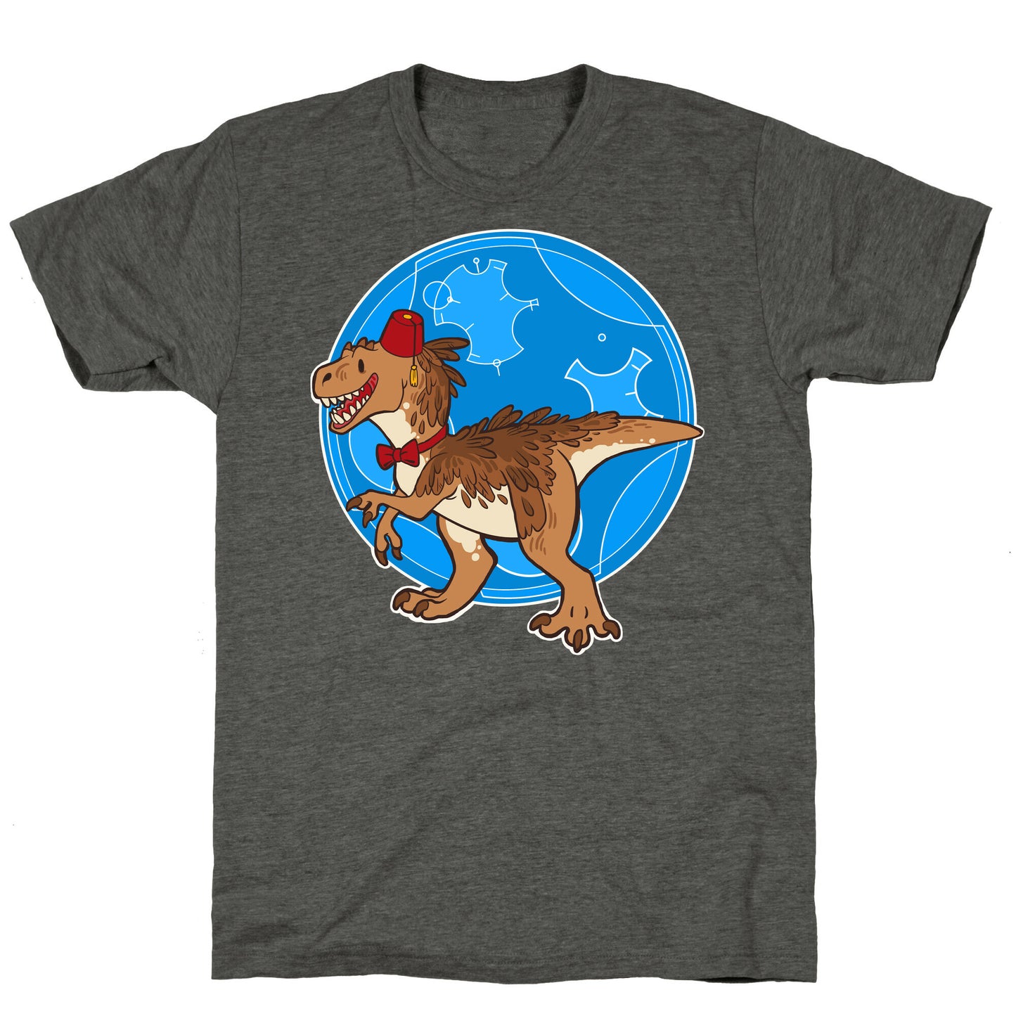 Dinosaur Doctor Who Unisex Triblend Tee