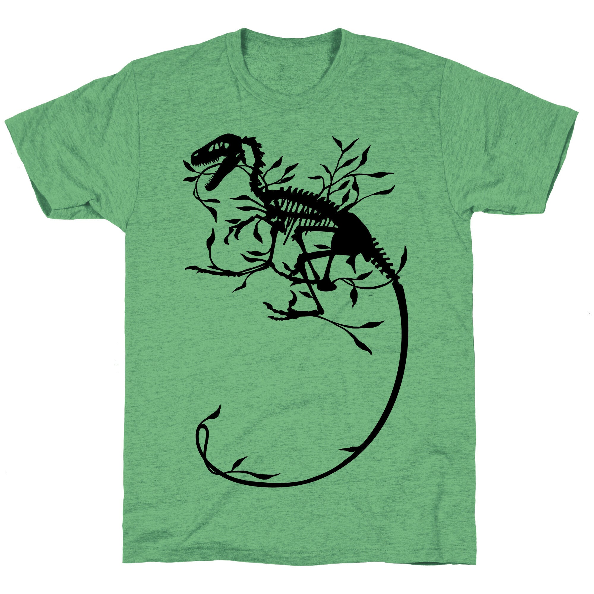 Floral Dinosaur Unisex Triblend Tee