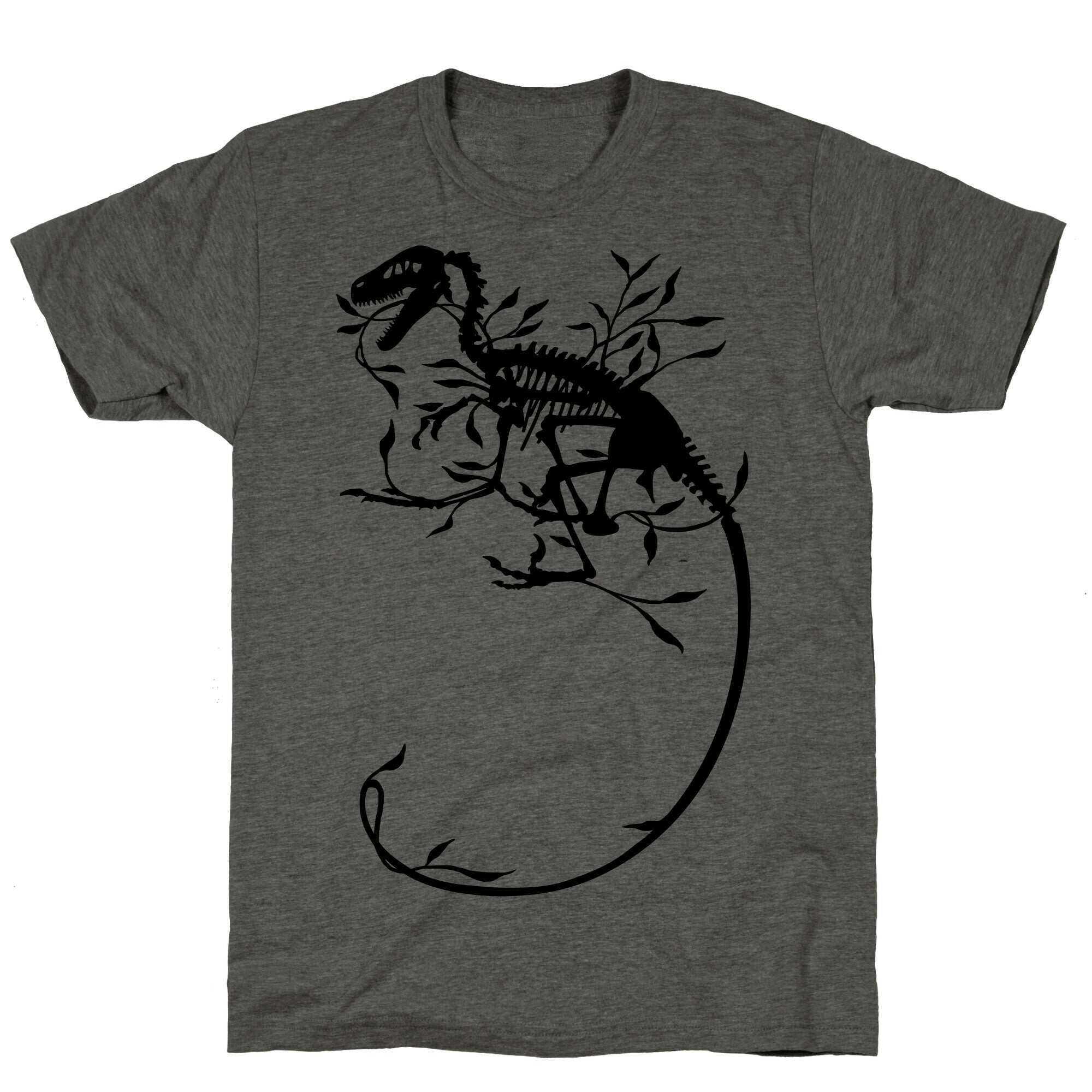 Floral Dinosaur Unisex Triblend Tee