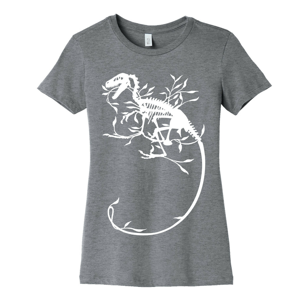 Floral Dinosaur Women's Cotton Tee