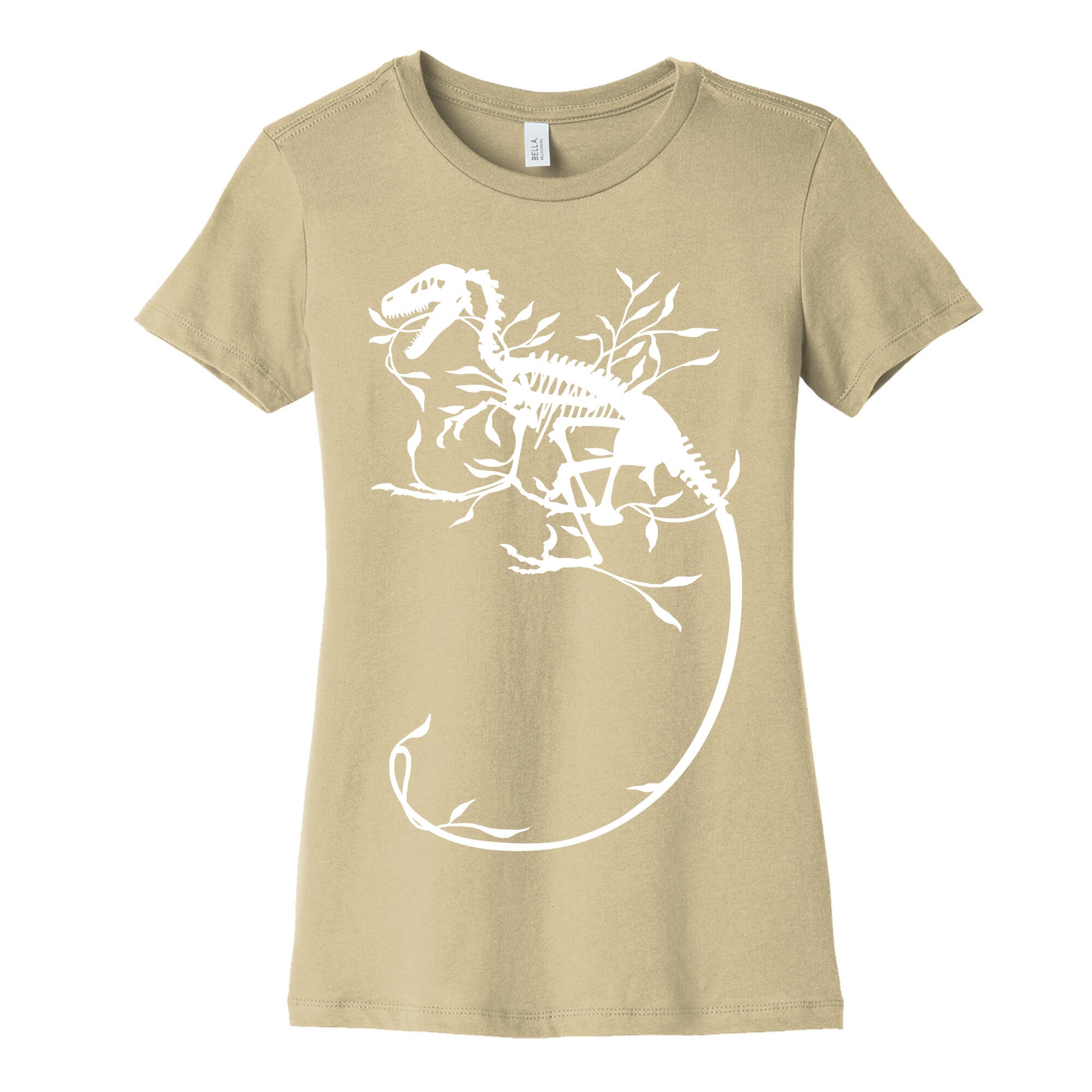 Floral Dinosaur Women's Cotton Tee
