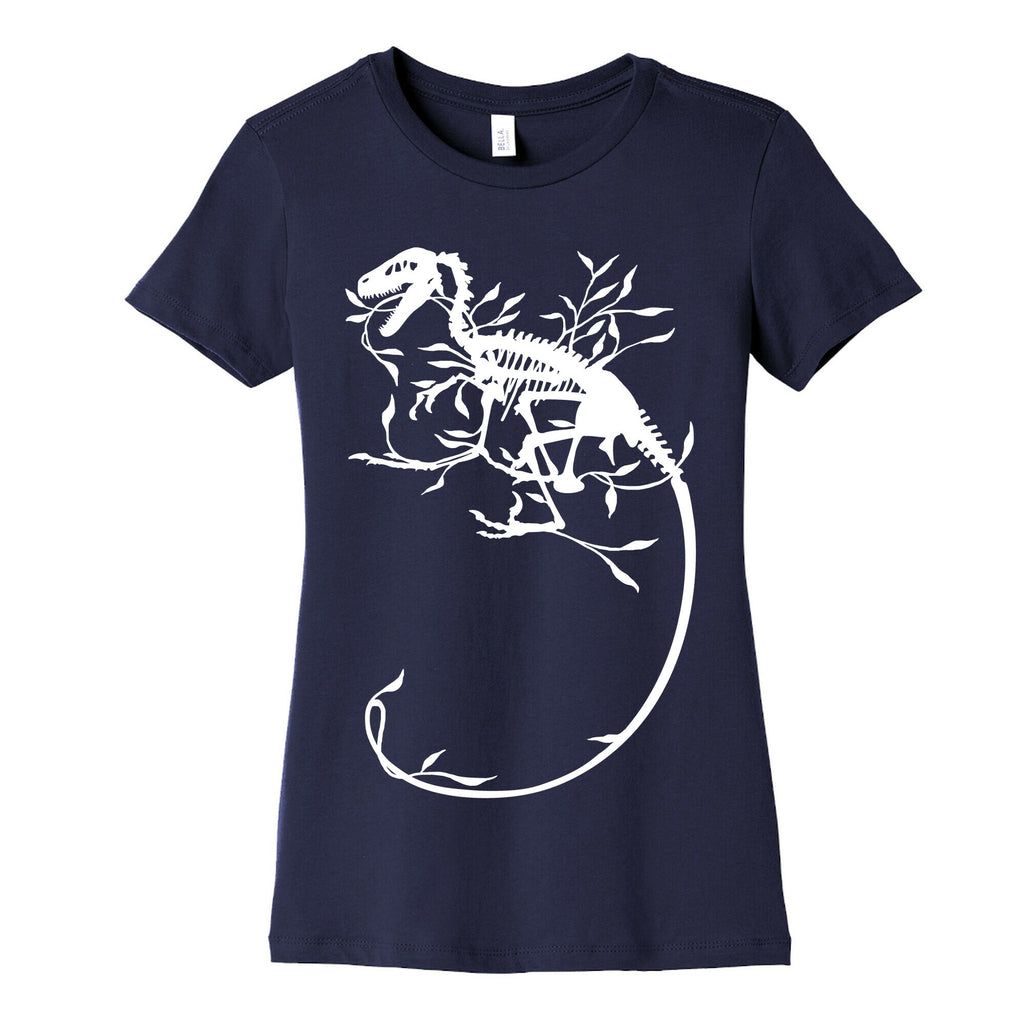 Floral Dinosaur Women's Cotton Tee