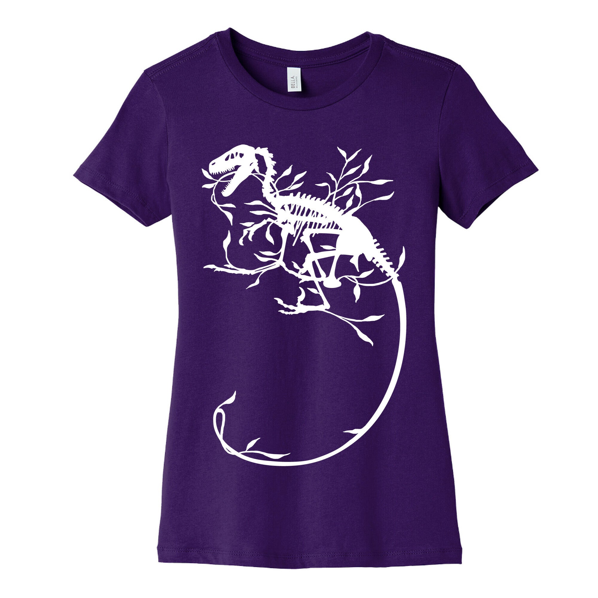 Floral Dinosaur Women's Cotton Tee