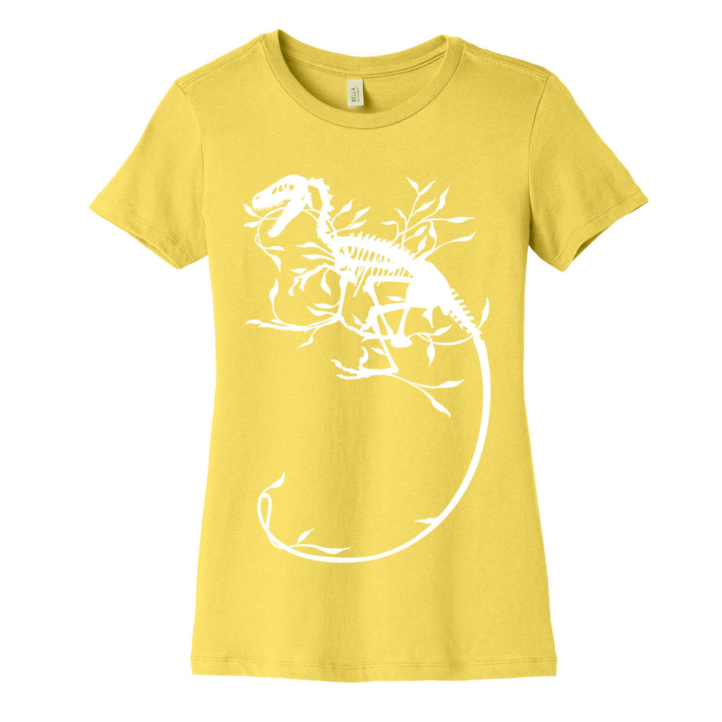 Floral Dinosaur Women's Cotton Tee