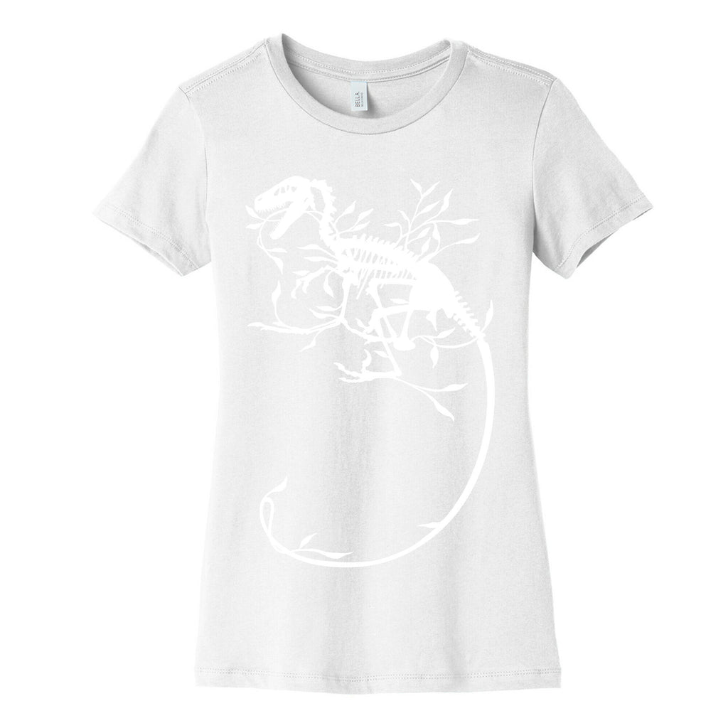 Floral Dinosaur Women's Cotton Tee