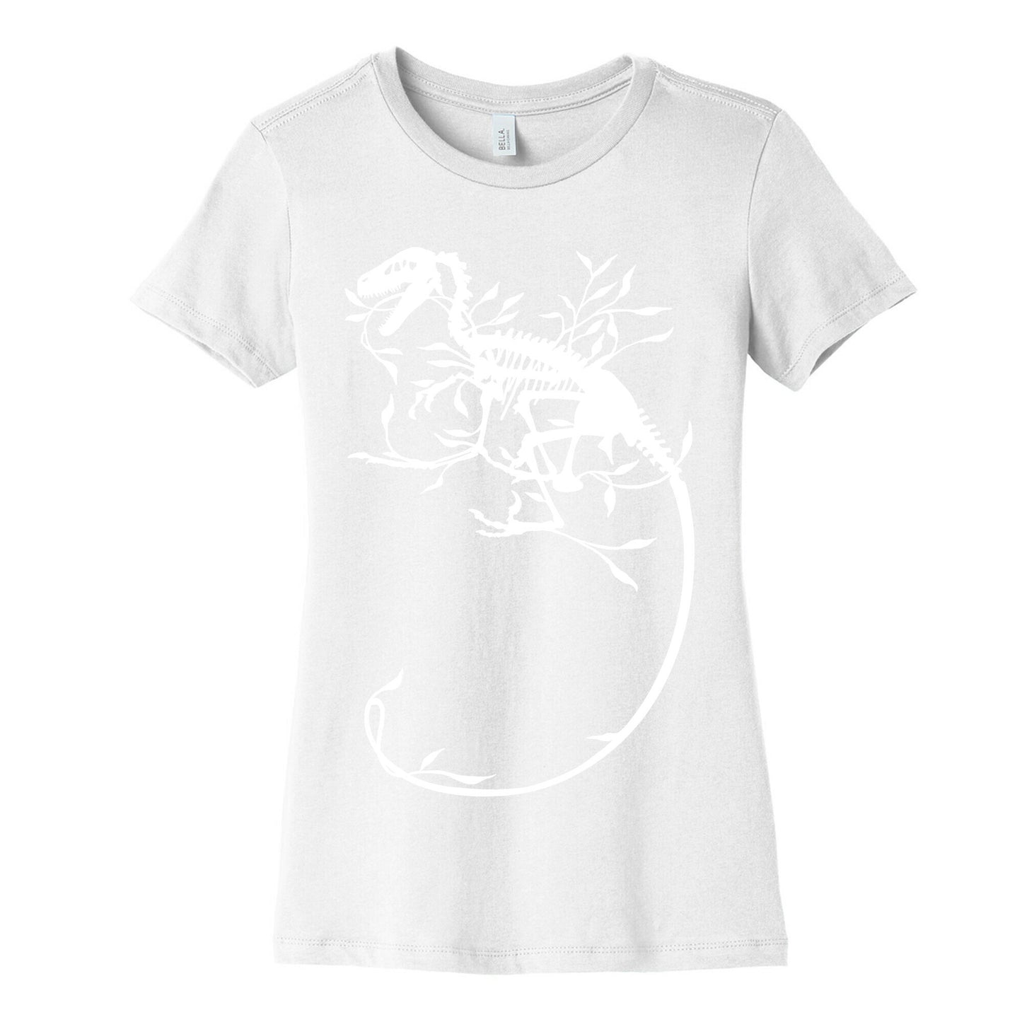Floral Dinosaur Women's Cotton Tee