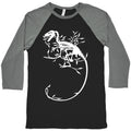 Floral Dinosaur Baseball Tee
